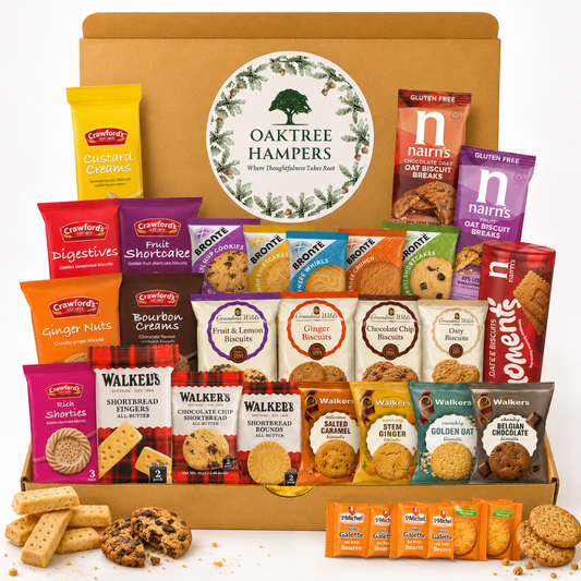 Ultimate Biscuit Hamper Gift Set with Large Assortment of Premium Individually Wrapped Biscuits & Shortbread | Total of 30 Biscuits Treats for Birthday, Mother's Day & Thank You Biscuits Collection